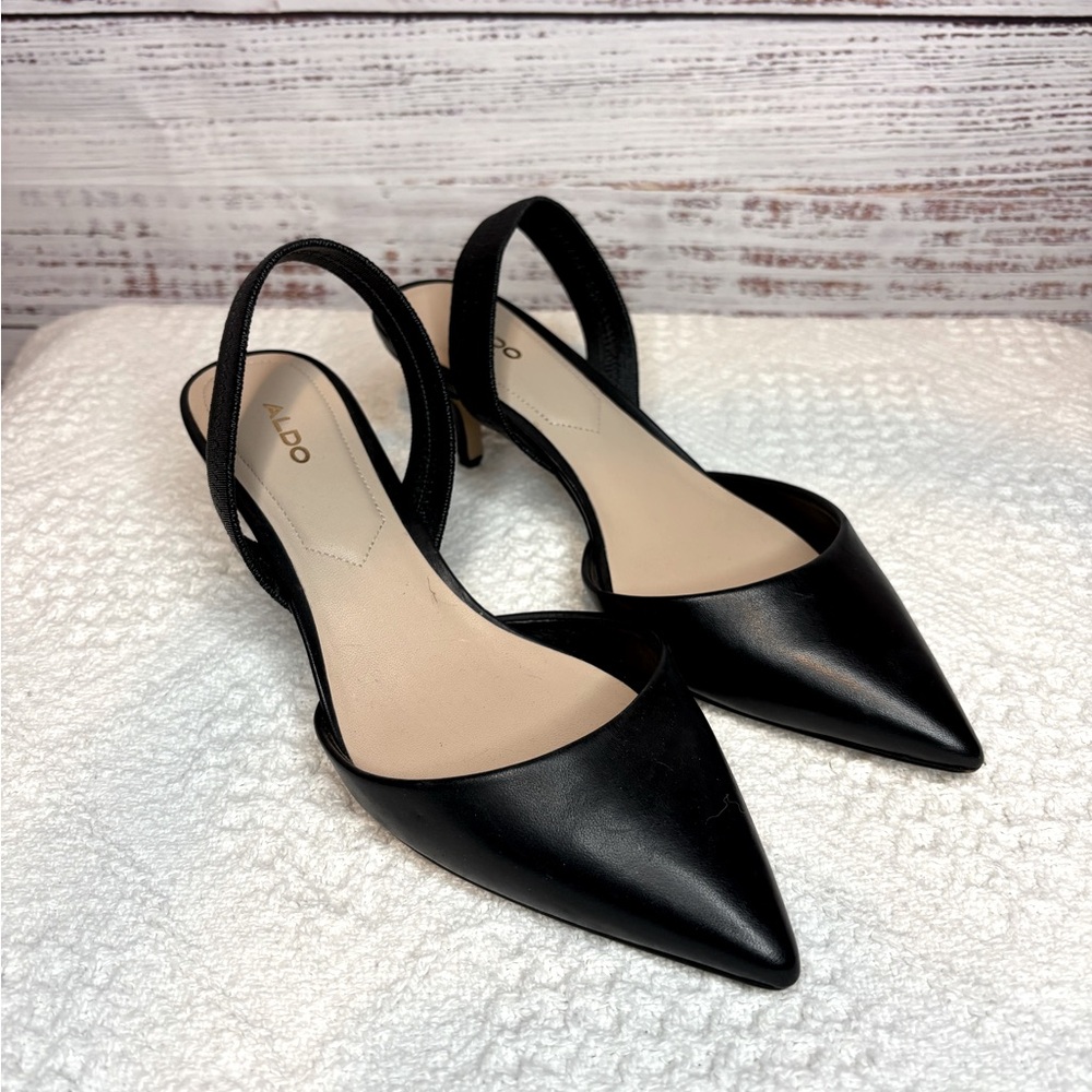 Aldo Slingback Kitten Heel Sz 7